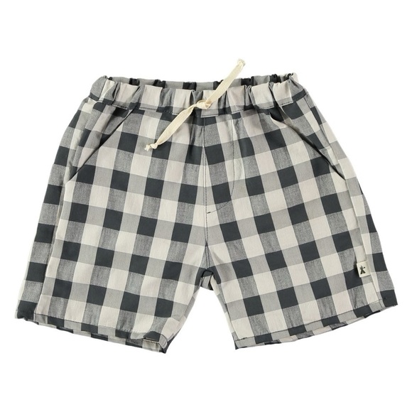 PETIT INDI • Bermuda Pant Shorts Vintage Black Ivory Made In Barcelona - Picture 1 of 5